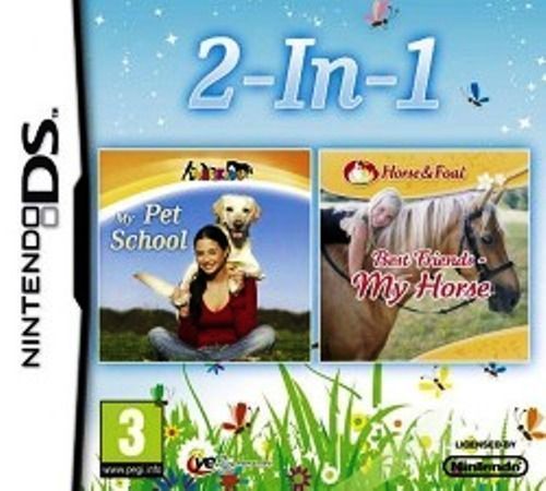2 In 1 My Pet School & My Horse (Europe) Game Cover